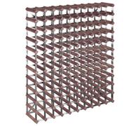 (120) vidaXL Solid Wood Pine Wine Rack for 12/20/42/72/120 Bottles Shelf Brown/Beige