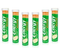 120 Vitamin Energy Boost Effervescent Tablets ORANGE Flavour *6 Packs of 20*