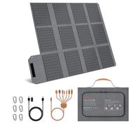 120 W Portable Solar Panel, 19 V Foldable Solar Charger with USB C, USB A and DC Outputs, IP65 Waterproof and Dustproof, for Portable Power Station, iPhone, iPad, Camping, Hiking, Outdoor Travel