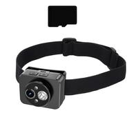 120°Wide Angles Head Camcorder Headlamp Camera LED Headlights Camera For Sports With Night Sights Capability 1920x1080 Sports Action