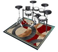 120 x 100 cm Electronic Drum Carpet, Drum Mat, Drum Rug, Anti-Slip Musical Instrument Pad for Drumming Performance Non-Slip Soundproof Blanket, Professional Non-Slip Drum Carpet For Percussion