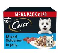 120 x 100g Cesar Sauce Selection Adult Wet Dog Food Pouches Mixed in Jelly