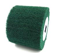120 x 100mm Sanding Mop Polishing Roller Nylon Brush Angle Grinder Drum for Stainless Steel Metal Surface (Green, No Sand)