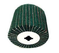 120 x 100mm Sanding Mop Polishing Roller Nylon Brush Angle Grinder Drum for Stainless Steel Metal Surface (Green)