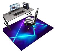120 x 140 cm Gaming Chair Mat Non-Slip Protective, Office Carpet Protector Chair Mat, Floor Protector for Office Chair, Office Chair Mat for Hardwood Floor, Multi-Purpose Hard Floor Protection Mat