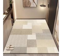 120 x 160 cm Entryway Door Mats for Indoor Outdoor, Modern Bordered Area Rugs with Non-Skid Backing, Easy to Clean Non Shedding, Soft Low Pile Floor Carpet for Living Room Kitchen Bedroom, Style C