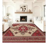 120 x 180 cm Area Rug for Living Room - Middle Eastern Style Gorgeous Geometric Prints Washable Area Rugs, Non-Slip & Stain Resistance Carpet for Bedroom Dining Room Nursery Home Office (Multicolored)