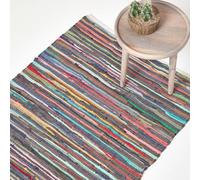 Recycled Cotton Chindi Rug Homescapes Multi 120cm x 180cm
