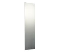 120 x 30cm Rectangle Bathroom Mirror with Drilled Holes & Chrome Cap Wall Hanging Fixing Kit