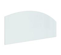 'Transparent Tempered Glass Fireplace Floor Plate with a Bevel Polished Edge - Easy to Install and High Weight Capacity, vidaXL