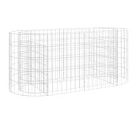 Gabion Raised Bed Galvanised Iron Gabion Basket Flower Bed Multi Sizes vidaXL