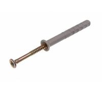 120 x Nylon Hammer in Frame FIXINGS Masonry Plugs & Screws M6 X 50MM