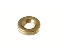 120 x Screw Cup Finishing WASHERS NO. 6 Brass Plated EB