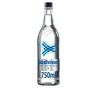 120 x Strathmore Still Spring Water 750ml Glass Bottles with 250 Paper Straws