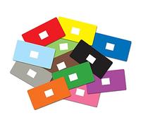 1200 Book Mixed Colour Coding School Library Book Index Labels 72x38mm Primary Teaching Services