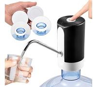 1200 mA Electric USB Water Dispenser with Tube for All Types of Canisters - BPA Free - Includes Charger, 55 cm Hose and 4 Couplings for Different Canisters