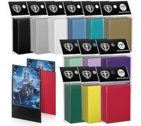 1200 Pack Card Sleeves, Matte Dual Trading Card Sleeves with Opaque Back & Smooth Shuffle, Tear Resistant Card Protectors for MTG, TCG and Game Cards (12 Colors)