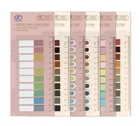 1200 pcs - 6 Pack Sticky Index Tabs - 60 Vintage Morandi Colours - Unleash Creativity and Stay Organized with CLOUDSALE Sticky Tabs - Waterproof and Vibrantly Colourful, Your Ultimate Planning Compan