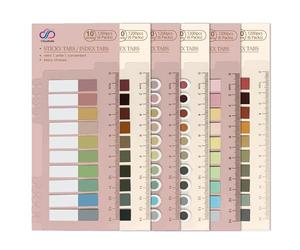 1200 pcs - 6 Pack Sticky Index Tabs - 60 Vintage Morandi Colours - Unleash Creativity and Stay Organized with CLOUDSALE Sticky Tabs - Waterproof and Vibrantly Colourful, Your Ultimate Planning Compan