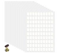 1200 Pcs False Tip Double Sided Adhesive Tapes, Double Sided Tapes for Nail Art Holder Pre-Cut Clear Nails Stand Sticky Tabs Nails Display Strips for NailArt Holder Nail Display Book (0.31" X 0.51")