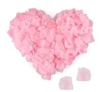 1200 Pcs Pink Rose Petals - Luxury Artificial Silk Rose Petals for Wedding Decorations, Romantic Scenes & Special Occasions | Waterproof & Realistic Looking | Perfect for Anniversary, Birthday, Propos