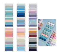 1200 Pcs Sticky Notes, Translucent Sticky Tabs, Tabs for Annotating Books, Writeable Labels PET Page Marker Index Tabs, Note Marker for Reading Notebook Books Classify Files(Mutilcolors)