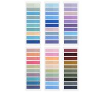 1200 Pcs Sticky Tabs Colorful Book Tabs Translucent Index Tabs Writable & Repositionable Annotation Tabs for Reading Notes, Books, Classify Files, Office Supplies Study & Planning