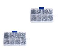 1200 pcs Wire Ferrules Kit Electric Cable Terminals Silver Plated Copper | Heat Shrink Tube Included, for Lamp Cords and Power Cables, Tidy Ends for DIY Repairs