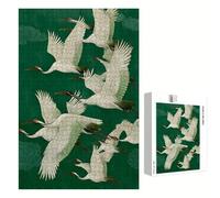 1200 Piece Jigsaw Puzzle for Adults, Bird & Green Premium Wooden Puzzles with Poster, Classic Cut, Interlocking Pieces for Home Decor & Mindfulness 30 x 20 in - Aged 14+ Only (Not a Toy) P3#1080