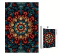 1200 Piece Jigsaw Puzzle for Adults, Red & Bohemia Premium Wooden Puzzles with Poster, Classic Cut, Interlocking Pieces for Home Decor & Mindfulness 30 x 20 in - Aged 14+ Only (Not a Toy) P3#695