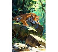 1200 Piece Jigsaw Puzzles for Adults Animal Tiger Jungle Challenging Puzzle Educational Games Puzzle for Adults 1200 Pieces Family Game Great Gift Idea, 29.5 x 19.7 inch