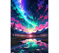 1200 Piece Jigsaw Puzzles for Adults Aurora Landscape Challenging Puzzle Educational Games Puzzle for Adults 1200 Pieces Family Game Great Gift Idea, 29.5 x 19.7 inch