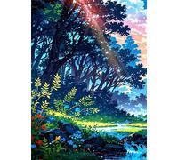 1200 Piece Jigsaw Puzzles for Adults, Educational Games, Difficult, Logic Puzzles, Trees River Scenery Puzzles for Adults, Puzzle 1200 Pieces