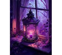 1200 Piece Jigsaw Puzzles for Adults Purple Candle Puzzle Fun Challenges Perfect for Relaxation Letter Printed on Back Interlock Perfectly No Dust for Men Women Elders Seniors 29.5 x 19.7 inch