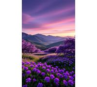 1200 Piece Jigsaw Puzzles for Adults, Purple Flowers Classic Puzzle, 29.5x19.7 inch, Premium Interlocking No Dust, Family Indoor Activity