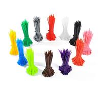 1200 Pieces Coloured Cable Ties, 3mmx100mm Zip Ties, Self-Locking Nylon Cable Zip Ties Wraps for Home, Office, Garden, Garage, Workshop (1200)