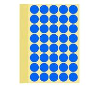 1200 Pieces Coloured Dot Stickers Blue, 25 mm Sticky Round Color Coding Labels, 1" inch Self Adhesive Circle Price Stickers Dot Labels for Office, School, Calendar, Organizing