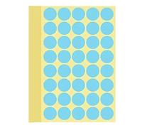 1200 Pieces Coloured Dot Stickers Light Blue, 25 mm Sticky Round Color Coding Labels, 1" inch Self Adhesive Circle Price Stickers Dot Labels for Office, School, Calendar, Organizing