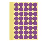 1200 Pieces Coloured Dot Stickers Purple, 25 mm Sticky Round Color Coding Labels, 1" inch Self Adhesive Circle Price Stickers Dot Labels for Office, School, Calendar, Organizing