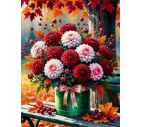 1200 Pieces Jigsaw Puzzles for Adults,Family Challenging Puzzle Game,Fun Intellectual Art puzzles for Decompression and Home Decor Autumn Bouquets(29.5x19.7 inch)