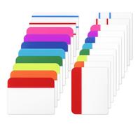 1200 Pieces Tabs 2 Inch Sticky Index Tabs, Colored Page Markers Repositionable Divider Tabs for Notebooks, Binder, File Folders, Books (60 Sets 10 Colors)