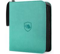 1200 Pockets Trading Card Binder, PU Cover Zipper Card Collection Album, Sturdy Card Folder Holder for MTG, TCG, Game Cards, Sports Cards (Teal, 12 Pocket)