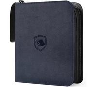 1200 Pockets Trading Card Binder, PU Cover Zipper Card Collection Album, Sturdy Card Folder Holder for MTG, TCG, Game Cards, Sports Cards (Blue, 12 Pocket)