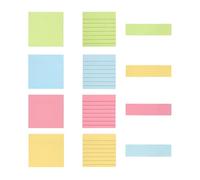 1200 Sticky Notes Set, Colored Removable Post It Notes, Lined Self Post It Notes Pack Stationary, Book Sticky Tabs,for Books, Folders, Index,School Office Supplies and Daily Life Organization