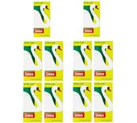 1200 SWAN Extra Slim Filter Tips | 10 Packs X 120 SWAN Extra Slim Pre Cut Filter Tips, Paper, Yellow, 4 x 4 x 2 cm - Cigarette Filter Tips - Premium Smoking Accessories by Swiss+