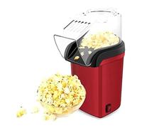 1200 W Popcorn Machine, Hot Air Popcorn Machine, PP and PC Materials, Make Popcorn Easy, Red, Pack of 1