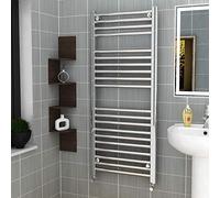 1200 x 400 mm Straight Heated Towel Rail Chrome Bathroom Ladder Radiator