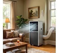 12000 BTU Portable Air Conditioner - 3-in-1 Cooling Heating & Dehumidifier 50 dB Quiet Energy Efficient Remote Control 24-Hour Timer Easy Setup for Home & Office