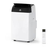 12000 BTU Portable Air Conditioner, 5-in-1 Mobile AC Unit with Cooling, Heating & Dehumidifier, 3 Fan Speeds, Sleep Mode, 24H Timer, Remote Control for Rooms Up to 550 Sq ft