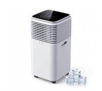 12000 BTU Portable Air Conditioner with Wheels & Remote Control, 3-in-1 Mobile AC Unit for Living Room, Home Office, Gym, Garage, Fast Cooling for Large Spaces up to 350 sq.ft, UK Plug（Cool Only）